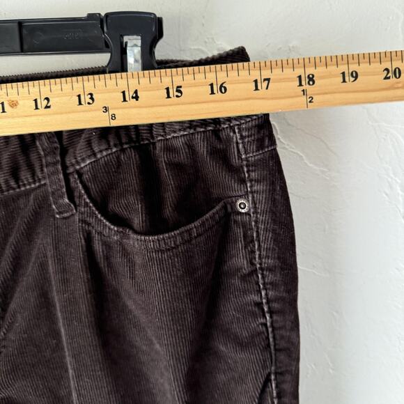 Eddie Bauer Pants Academia 12 Tall Brown Modern Slim Straight Corduroy Stretch - Picture 4 of 10